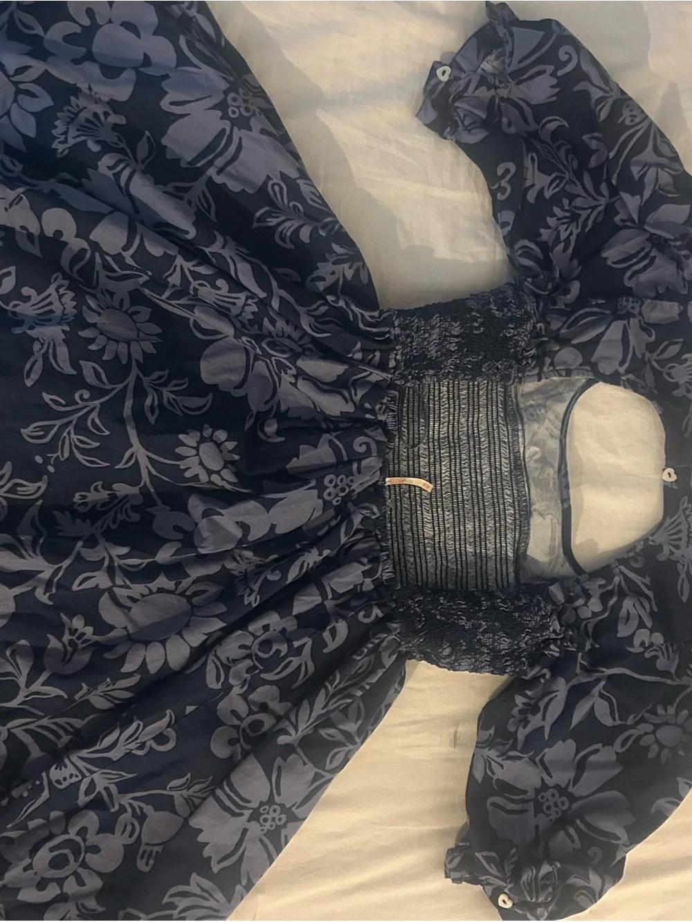 Free People linen mini dress NWOT